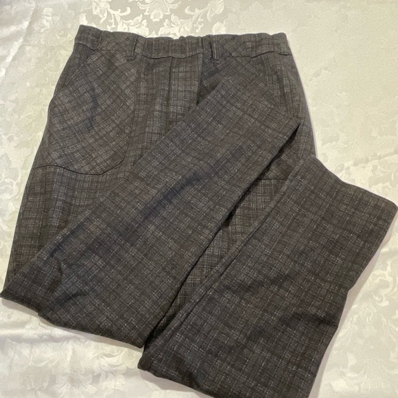 Democracy High Rise Pants Womens Size Medium Plaid Black Gray - Picture 1 of 12